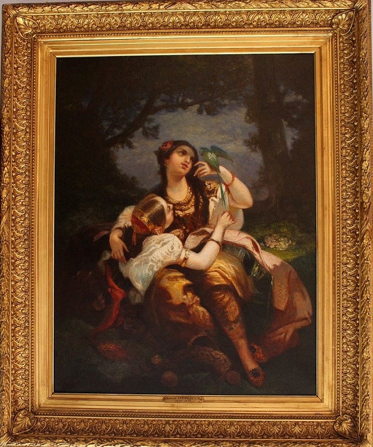 Louis Devedeux comparable auction result: louis devedeux 1820 1874 a couple of algerian g