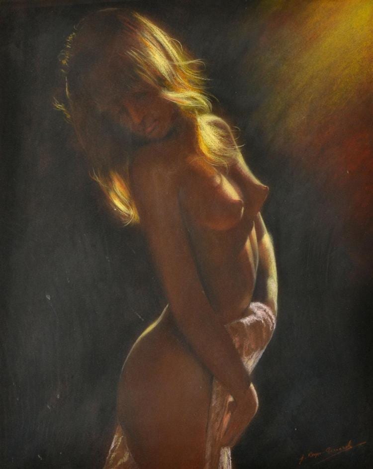 Arno Roger-Genersh comparable auction result: arno roger genersh 1929 female nude