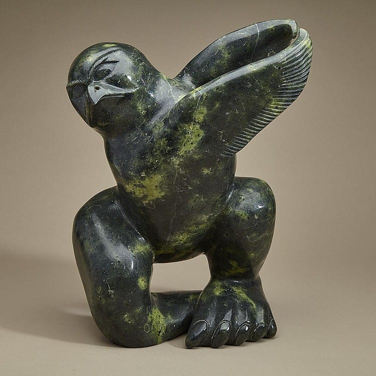 kiawak ashoona o c r c a cape dorset kinngait bird spirit stone 17 5 ins x 13 ins x 7 ins 44 5 cms x 33 cms x 17 8 cms · Waddington's · 2016-05-30 Kiugak Ashoona comparable auction result: kiawak ashoona o c r c a cape dorset kinngait bird spirit stone 17 5 ins x 13 ins x 7 ins 44 5 cms x 33 cms x 17 8 cms