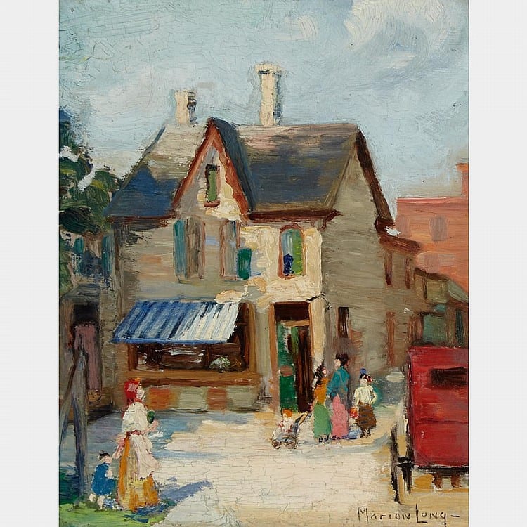 Marion Long comparable auction result: marion long o s a r c a in the ward oil on board 10 25 ins x 8 25 ins 24 1 cms x 19 1 cms