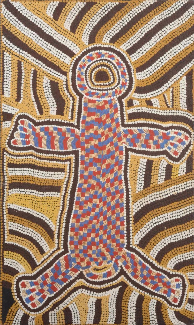 Linda Syddick Napaljarri comparable auction result: linda syddick napaljarri born 1941 untitled 1992 acrylic on linen