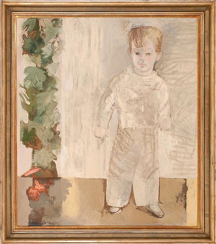 Anne Poor comparable auction result: anne poor new york 1918 2002 full length portrait of a young boy oil on canvas 39 x 33 5 framed 42 x 36 5