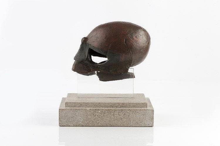 John Doubleday comparable auction result: john doubleday british b 1947 helmet head 1971 1 1 incised signature date and numbered db18