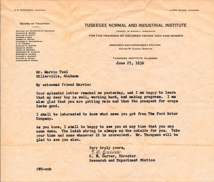 George Washington Carver comparable auction result: george washington carver current bid 180 00
