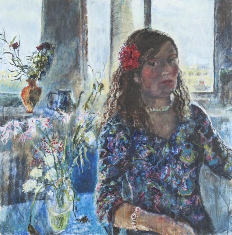 sarah longley b 1975 self portraitoil on board 90 x 90cm 35 x 35 signed and dated 20 02 · Adam's · 2016-06-01 Sarah Longley comparable auction result: sarah longley b 1975 self portraitoil on board 90 x 90cm 35 x 35 signed and dated 20 02