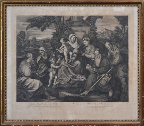 Étienne (1745) Aubry comparable auction result: tienne stephanus baudet 1638 1711 sainte famille de iesus christ sacra christi familia 1682 44 x 53cm