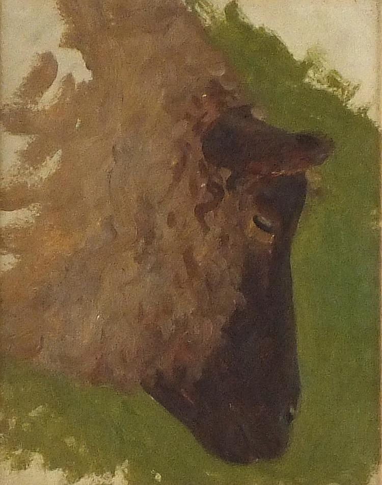 Ernest Albert Waterlow comparable auction result: ernest albert waterlow 1850 1919 oil on card study of the head of a she