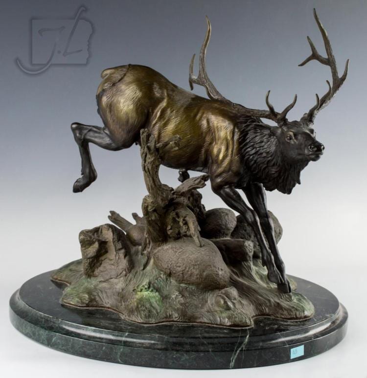 Joseph Krausz comparable auction result: joseph krausz 1936 running elk ltd ed bronze