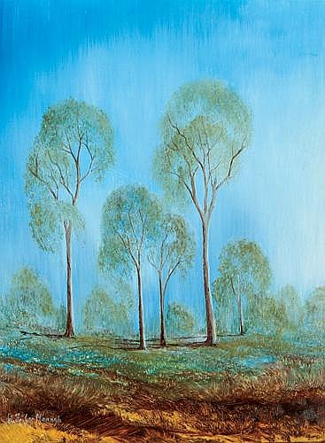 wendy feifar nannup ghost gums oil on canvas board · GFL Fine Art · 2016-06-01 Wendy Feifar Nannup comparable auction result: wendy feifar nannup ghost gums oil on canvas board