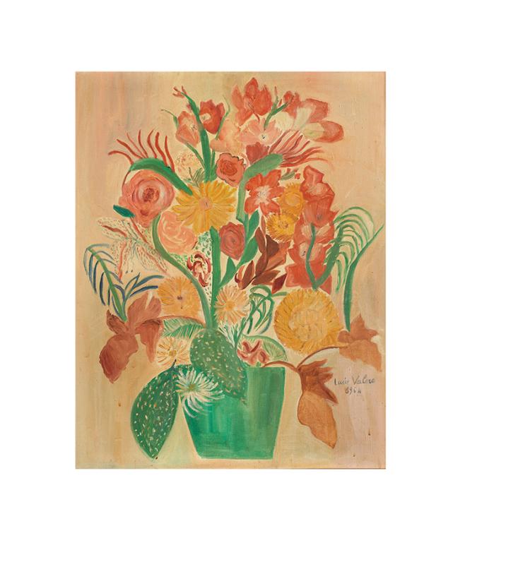 Lucie Valore comparable auction result: lucie valore angoul me 1878 paris 1965 vase de fleurs 1964