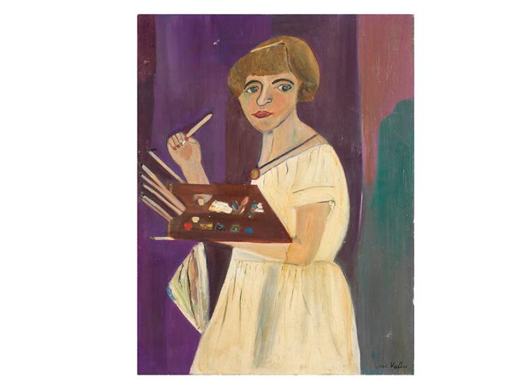 Lucie Valore comparable auction result: lucie valore angoul me 1878 paris 1965 autoportrait la palette
