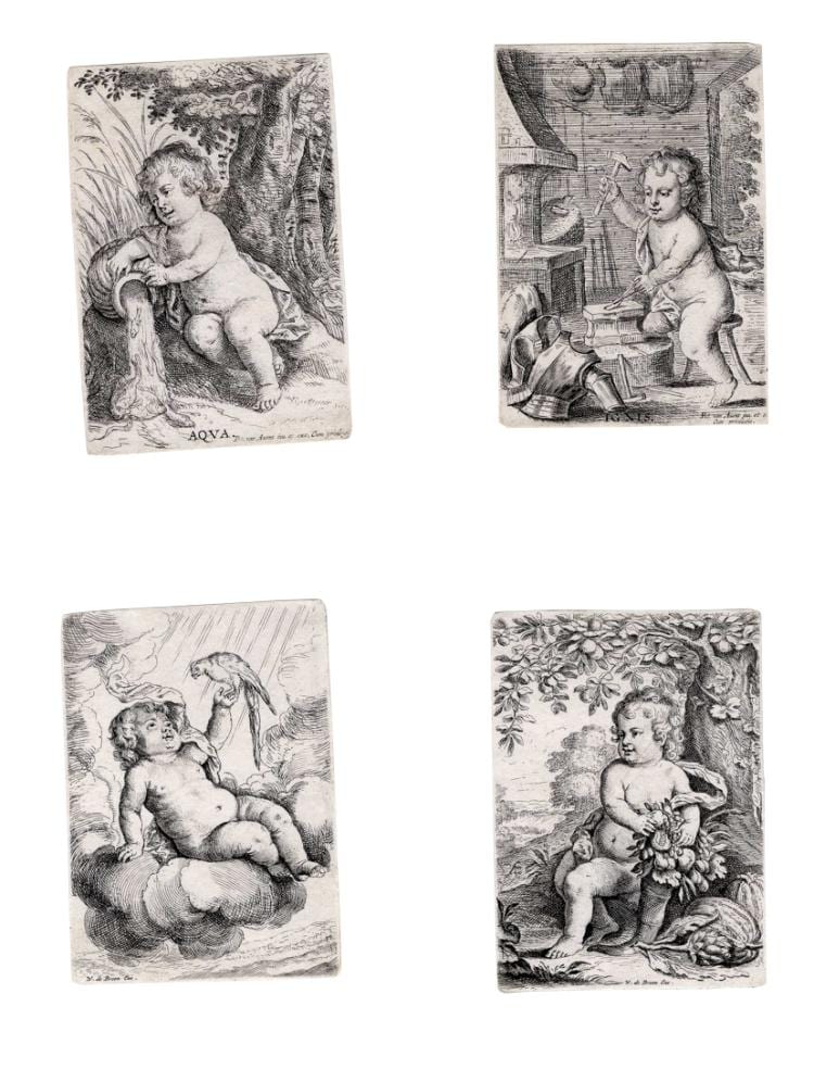 Pieter van Gunst comparable auction result: pieter von avont 1599 1650 i quattro elementi