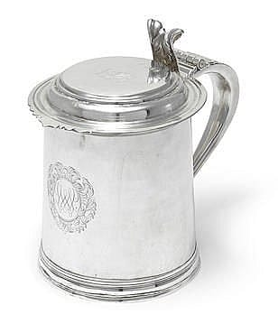 William D. King comparable auction result: a queen anne britannia standard silver tankard by william d