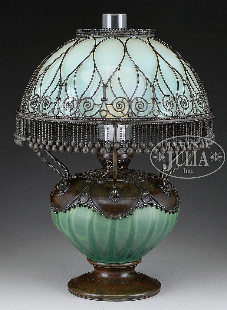 Auction comp thumbnail for TIFFANY STUDIOS MOORISH TABLE LAMP. (James D. Julia, Lot 2185)