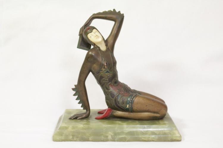 Gerda Iro Gerdago comparable auction result: bronze ivory sculpture attributed to gerda iro gerdago