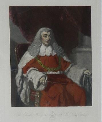 John Lucas comparable auction result: john lucas 1807 1874 british honourable lord chief justice tindal handcoloured engraving published by thomas boys 1825