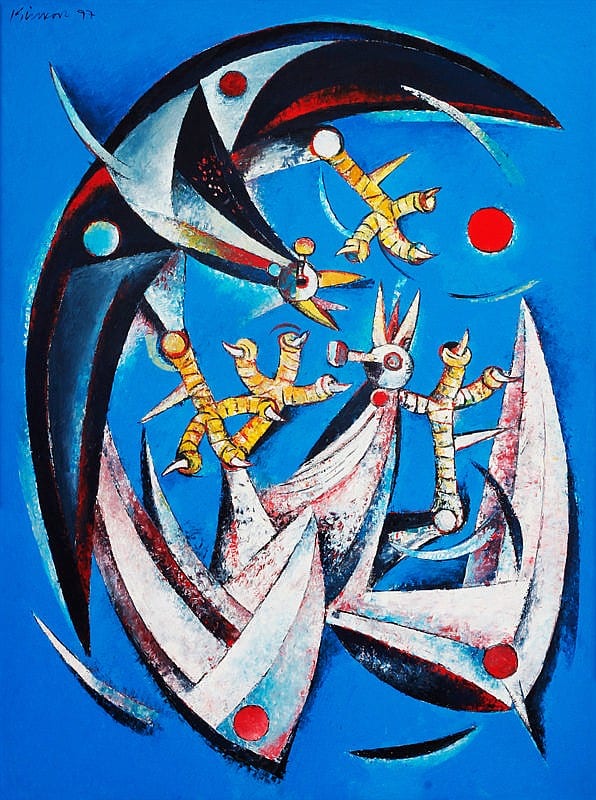 Ang Kiukok (1931-2005), Cockfight comparable sale