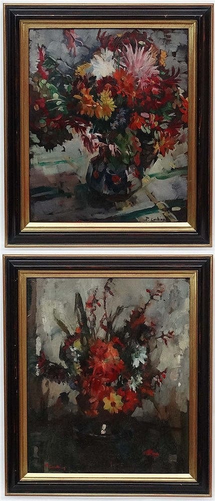 Patrick Lambert Larking comparable auction result: patrick lambert larking 1907 1981 oil on canvas a pair still life with flowers both signed lower 21 3 4 x 17 3 4 23 1 2 x 19 1 2