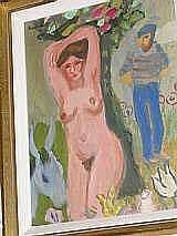 Gerhard Karlmark comparable auction result: gerhard karlmark olja nakenmodell 26x33