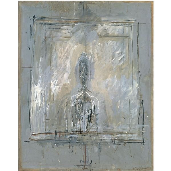 f - Alberto Giacometti , 1901-1966 BUSTE oil on canvas comparable sale