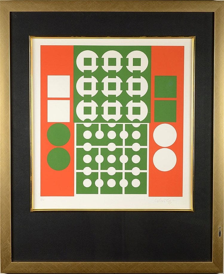 Victor Vasarely (1906-1997) sold by Auction House Zezula, lot 380 — auction record photograph