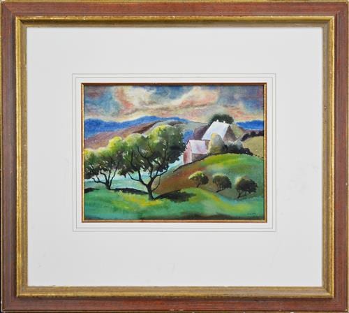 George (1904) Duncan comparable auction result: george bernard duncan 1904 1974 mountain cottage 27 8 x 38cm