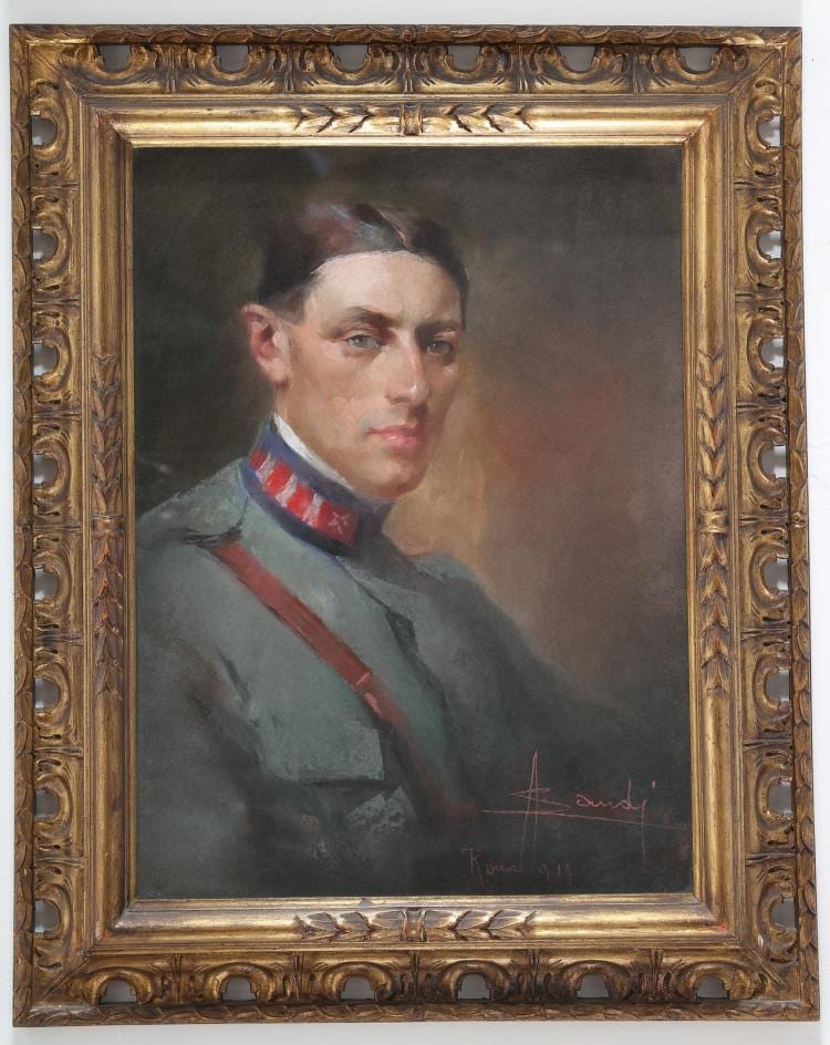 Angelo (1879) Landi comparable auction result: ritratto di un ufficiale