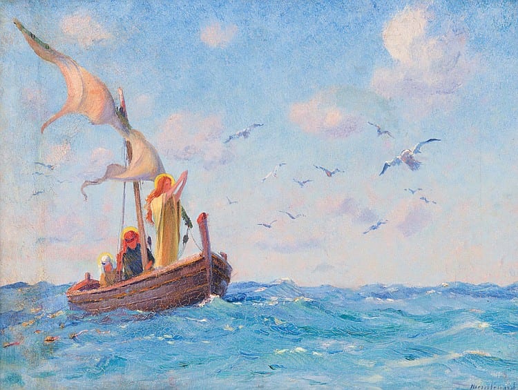 Frédéric Montenard comparable auction result: fr d ric montenard 1849 1926 les trois marie en mer