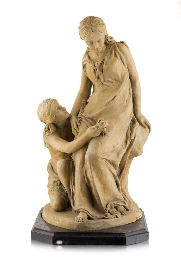 Edwin Roscoe Mullins comparable auction result: edwin roscoe mullins english 1849 1907 the love token 66cm high