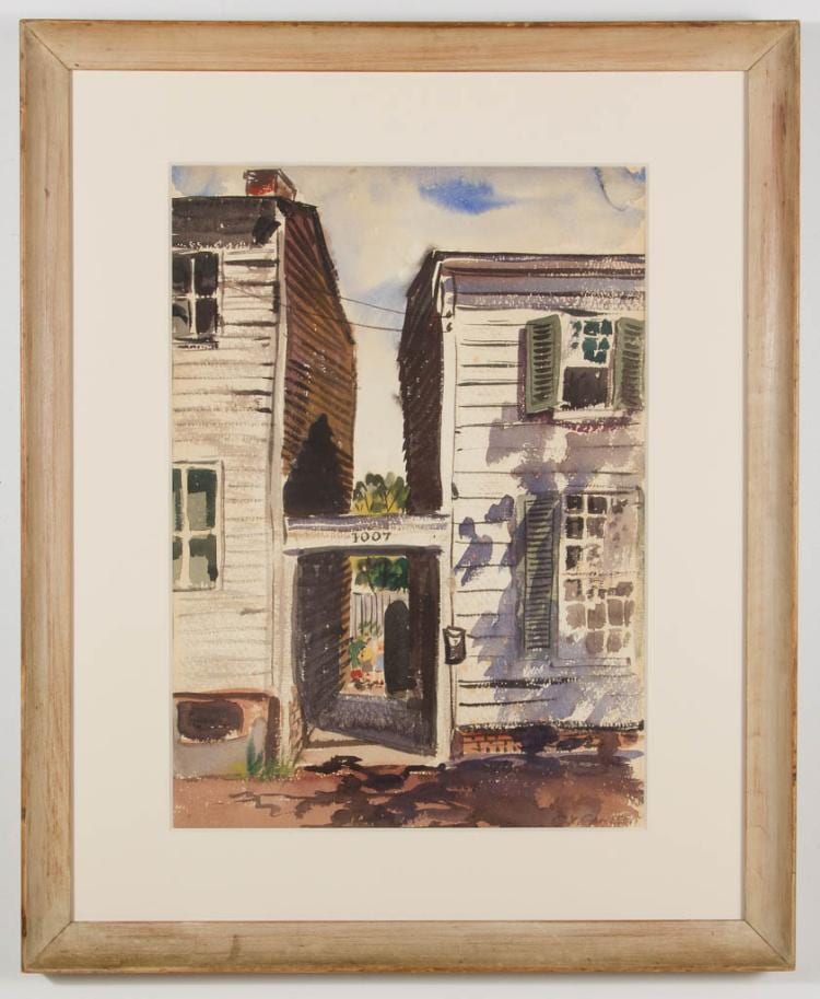 Charles X. Carlson comparable auction result: charles x carlson american 1902 1991 alexandria va street scene painting