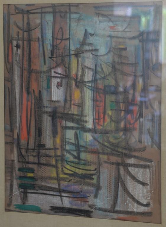 Renato Cristiano comparable auction result: renato cristiano italian b 1926 calcotta no 11 pastel on canvas with john heller gallery n y label on reverse 25 x 20
