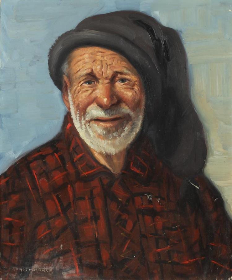 Augusto Gomes Martins comparable auction result: augusto gomes martins portugese 1922 1994 portrait of a man signed lower left oil on board