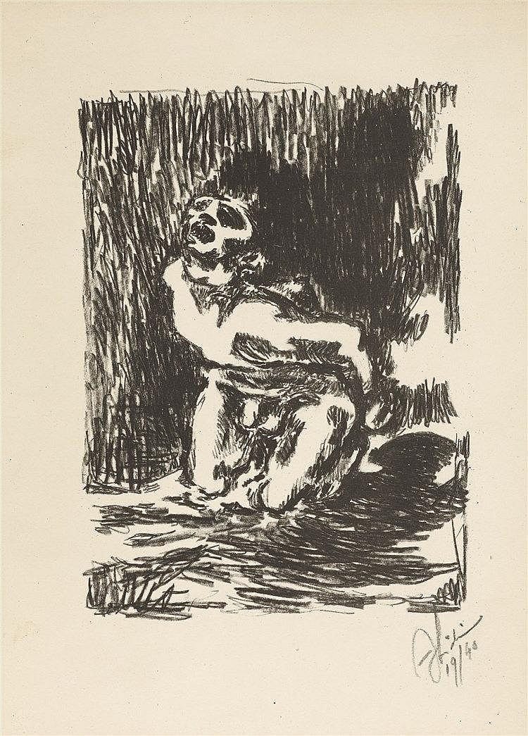Dino Abidine comparable auction result: dino abidine 1913 1993 prisonnier 1960 lithographie sur papier sign