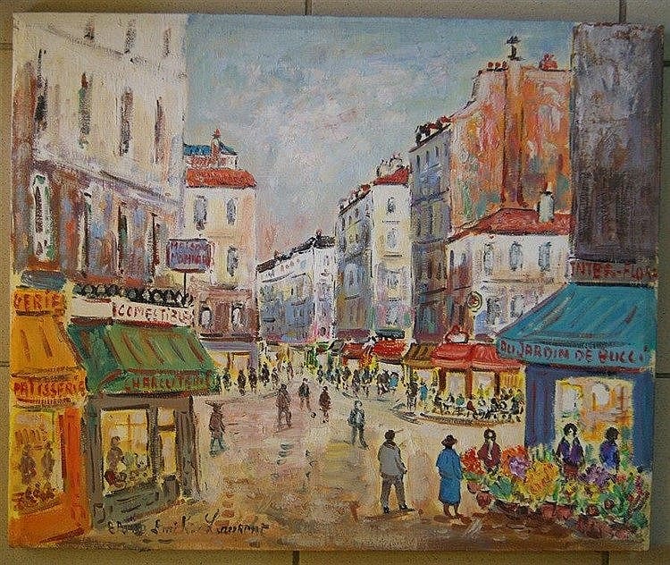 bruno emile laurent 1928 rue de bucci quartier latin huile sur toile · Enchères Maisons-Laffitte · 2016-06-25 Bruno Emile Laurent comparable auction result: bruno emile laurent 1928 rue de bucci quartier latin huile sur toile