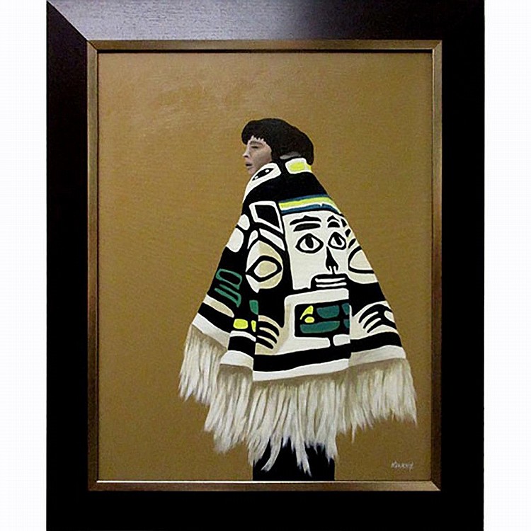 Kenneth Michael Kirkby comparable auction result: kenneth michael kirkby canadian 1940 untitled haida dancer with robe oil on canvas signed lower right 28 x 22 71 1 x 55 9 cm
