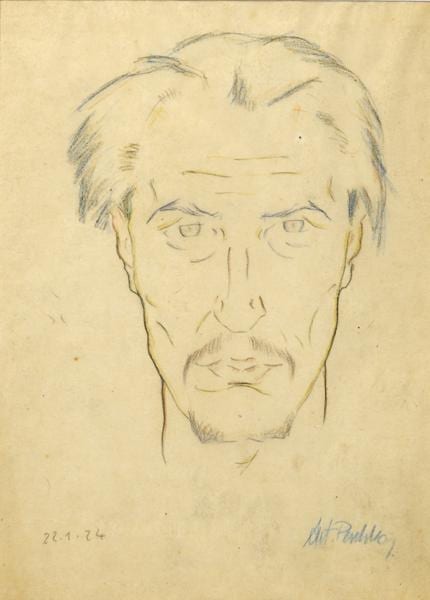Anton (1885) Peschka comparable auction result: anton emanuel peschka 1885 1940 portrait of a man 1924