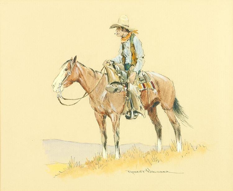 Robert Wagoner comparable auction result: robert wagoner cowboy on horse