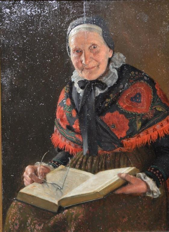 richard nitsch 1866 1945 oil on board woman reading a book signed top left r nitsch 7 1 2 x 5 1 2 · Nadeau's Auction Gallery · 2016-07-23 Richard Nitsch comparable auction result: richard nitsch 1866 1945 oil on board woman reading a book signed top left r nitsch 7 1 2 x 5 1 2
