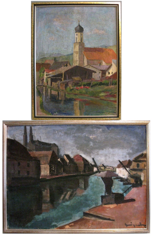 2 otto geigenberger oil canvas european scenes · Rare-Era · 2016-07-24 Otto Geigenberger comparable auction result: 2 otto geigenberger oil canvas european scenes