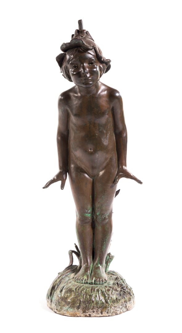 Edward Berge. Wildflower, bronze fountain sold by Alex Cooper, lot 1321 — auction record photograph