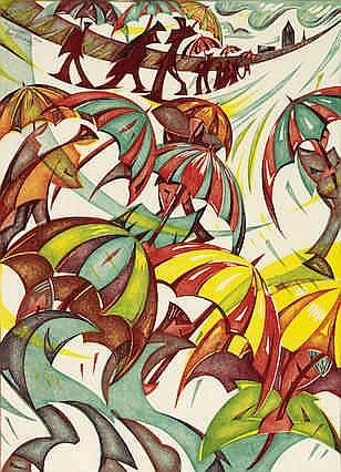 gary ratushniak canadian born 1957 umbrellas unframed · Bonhams · 2015-06-17 GARY RATUSHNIAK comparable auction result: gary ratushniak canadian born 1957 umbrellas unframed