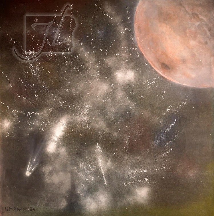 Ben Gonzales comparable auction result: bennie gonzales 1924 2008 mars the red planet