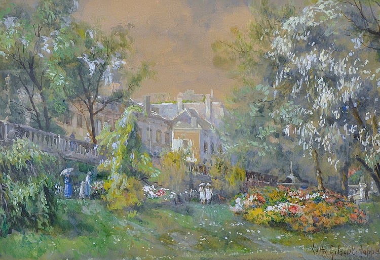 Ketty Gilsoul-Hoppe comparable auction result: ketty gilsoul hoppe 1868 1939 les l gantes au parc