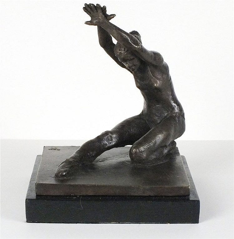 Roger DEAN (b.1937), A bronze sculpture of a ballet dancer, Signed RD, date sold by W.H. Lane & Son, lot 371 — auction record photograph