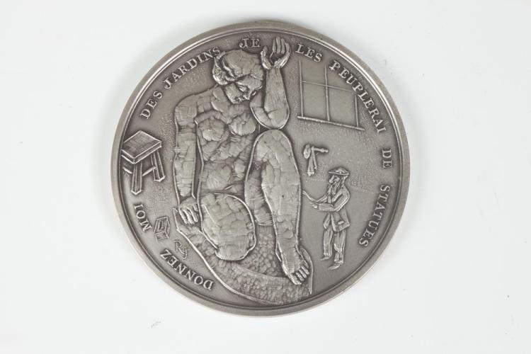Raymond Joly comparable auction result: raymond joly french 1911 2006 maillol aux tuileries copper with patina relief medallion no 14 150