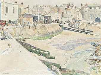 Carl Wilhelmson comparable auction result: carl wilhelm wilhelmson 1866 1928 a bright day in st ives cornwall
