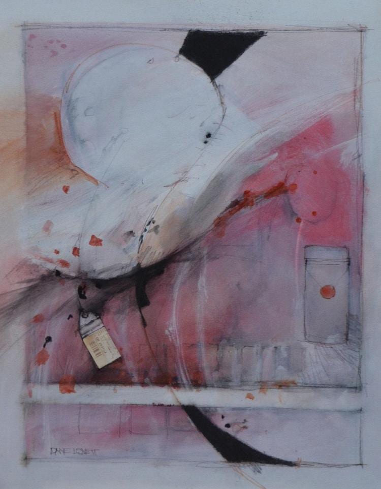 dane lovett portrait of thoughts mixed media on paper 67 x 49cm · Leonard Joel · 2016-07-28 Dane Lovett comparable auction result: dane lovett portrait of thoughts mixed media on paper 67 x 49cm