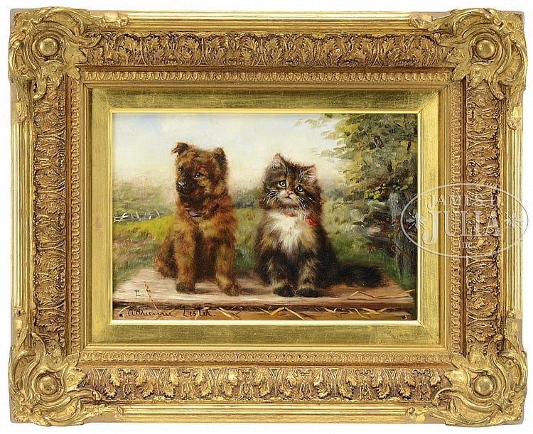 Adrienne Lester comparable auction result: adrienne lester british 19th early 20th century we two