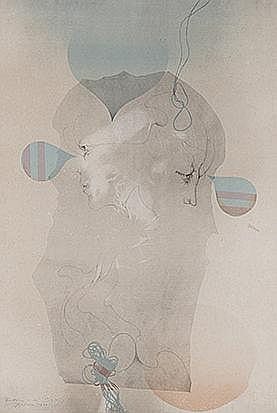 Judith Mason (South African 1938-) BALLOON NICK lithograph, signed, d sold by Stephan Welz & Co, lot 443 — auction record photograph