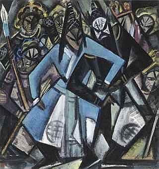 Lin Fengmian (1900-1991) Opera Figures – Banquet at Hongmen comparable sale